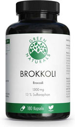 GREEN NATURALS Brokkoli mit 13% Sulforaphan vegan Kapseln 180 Stück ohne Zusatzstoffe – Bild 1 von 2