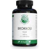 Produktbild von GREEN NATURALS Brokkoli mit 13% Sulforaphan vegan Kapseln 180 Stück ohne Zusatzstoffe