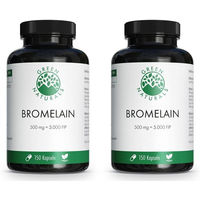 Produktbild von GREEN NATURALS Bromelain 500 mg Kapseln vegan ohne Zusatzstoffe 150 Stück