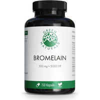 Produktbild von Green Naturals Bromelain 500 mg Kapseln vegan ohne Zusatzstoffe 150 Stück
