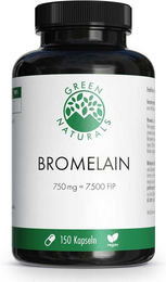 Green Naturals Bromelain 750 mg Kapseln vegan glutenfrei laktosefrei 150 Stück – Bild 1 von 1