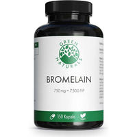 Produktbild von Green Naturals Bromelain 750 mg Kapseln vegan glutenfrei laktosefrei 150 Stück