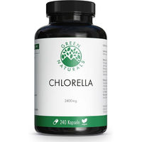 Produktbild von Green Naturals Chlorella Kapseln vegan 240 Stück