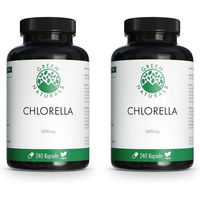 Produktbild von GREEN NATURALS Chlorella Kapseln vegan glutenfrei ohne Zusatzstoffe