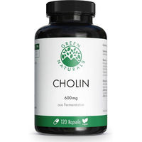 Produktbild von Green Naturals Cholin 600 mg hochdosierte Kapseln vegan glutenfrei laktosefrei ohne Zusatzstoffe