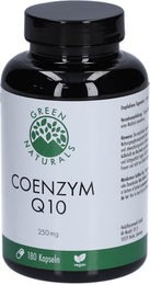 Green Naturals Coenzym Q10 Ubiquinon 250 mg Kapseln vegan 180 Stück – Bild 1 von 3