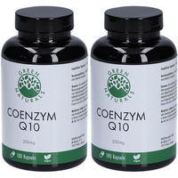 Produktbild von GREEN NATURALS Coenzym Q10 Ubiquinon 250 mg Kapseln vegan ohne Zusatzstoffe 180 Stück