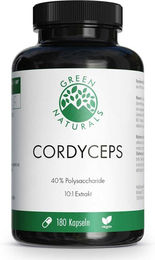 GREEN NATURALS Cordyceps sinensis Kapseln vegan ohne Zusatzstoffe 180 Stück – Bild 1 von 2