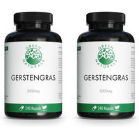 Produktbild von GREEN NATURALS Gerstengras 3000 mg Kapseln vegan ohne Zusatzstoffe