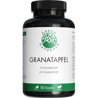 Produktbild von GREEN NATURALS Granatapfel mit 40% Ellagsäure Kapseln vegan laktosefrei glutenfrei 180 Stück