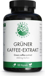 GREEN NATURALS Grüner Kaffee-Extrakt Kapseln vegan 180 Stück – Bild 1 von 3