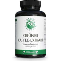 Produktbild von GREEN NATURALS Grüner Kaffee-Extrakt Kapseln vegan 180 Stück