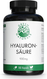 Green Naturals Hyaluronsäure 930 mg vegan Kapseln 180 Stück – Bild 1 von 2