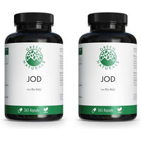 Produktbild von GREEN NATURALS Jod aus Bio-Kelp 200 µg hochdosiert vegan Kapseln