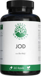GREEN NATURALS Jod aus Bio-Kelp 200 µg Kapseln 365 Stück vegan – Bild 1 von 2
