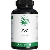 Produktbild von GREEN NATURALS Jod aus Bio-Kelp 200 µg Kapseln 365 Stück vegan