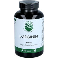 Produktbild von Green Naturals L-Arginin Base 4500 mg Kapseln vegan 180 Stück