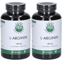 Produktbild von GREEN NATURALS L-Arginin Kapseln vegan 180 Stück