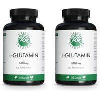 Produktbild von GREEN NATURALS L-Glutamin 3000 mg Kapseln vegan glutenfrei ohne Zusatzstoffe 180 Stück
