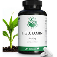 Produktbild von Green Naturals L-Glutamin 3000 mg vegan Kapseln 180 Stück glutenfrei ohne Zusatzstoffe