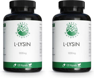 GREEN NATURALS L-Lysin 1200 mg Kapseln 120 Stück – Bild 1 von 2