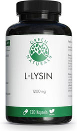 Green Naturals L-Lysin 1200 mg Kapseln vegan – Bild 1 von 2