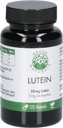 Green Naturals Lutein 50 mg + Zeaxanthin Kapseln vegan glutenfrei 120 Stück – Bild 1 von 2