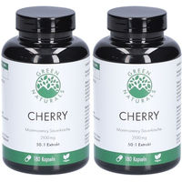 Produktbild von Green Naturals Montmorency Sauerkirsche 2100 mg Kapseln vegan 180 Stück