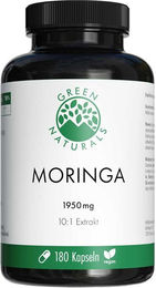 Green Naturals Moringa 1950 mg Kapseln vegan glutenfrei ohne Zusatzstoffe 180 Stück – Bild 1 von 2