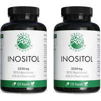 Produktbild von GREEN NATURALS Myo-Inositol 2025 mg und D-Chiro 225 mg Kapseln vegan ohne Zusatzstoffe 240 Stück