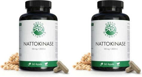 GREEN NATURALS Nattokinase 100 mg Kapseln vegan ohne Zusatzstoffe – Bild 1 von 1