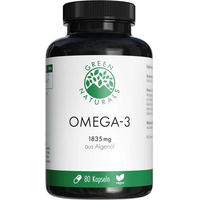 Produktbild von GREEN NATURALS Omega-3 Kapseln vegan mit DHA 80 Stück