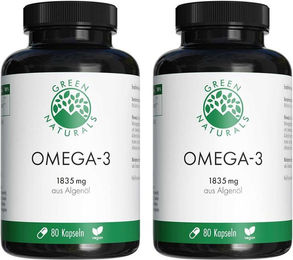 GREEN NATURALS Omega-3 Kapseln vegan mit DHA – Bild 1 von 1
