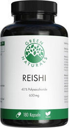 GREEN NATURALS Reishi 650 mg vegan Kapseln 180 Stück – Bild 1 von 1