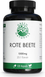 Green Naturals Rote Beete-Extrakt 1500 mg Kapseln vegan ohne Zusatzstoffe – Bild 1 von 1
