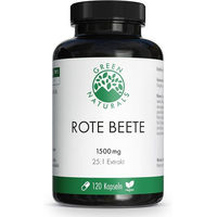 Produktbild von Green Naturals Rote Beete-Extrakt 1500 mg Kapseln vegan ohne Zusatzstoffe