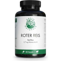Produktbild von GREEN NATURALS Roter Reis Monacolin K Kapseln vegan ohne Zusatzstoffe 180 Stück