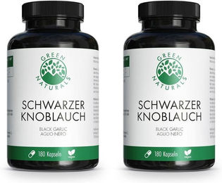 GREEN NATURALS Schwarzer Knoblauch 750 mg Kapseln 360 Stück – Bild 1 von 1