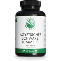 Produktbild von GREEN NATURALS Schwarzkümmelöl Kapseln vegan 180 Stück