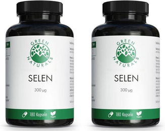GREEN NATURALS Selen 300 µg Vegan Kapseln 180 Stück – Bild 1 von 1