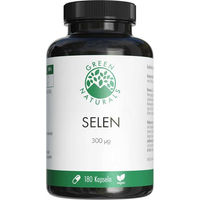 Produktbild von Green Naturals Selen 300 µg Vegan Kapseln 180 Stück