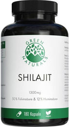 Green Naturals Shilajit 1300 mg vegan Kapseln 180 Stück ohne Zusatzstoffe – Bild 1 von 3