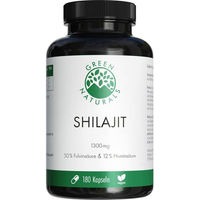 Produktbild von Green Naturals Shilajit 1300 mg vegan Kapseln 180 Stück ohne Zusatzstoffe