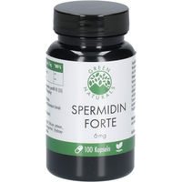 Produktbild von Green Naturals Spermidin Forte 6 mg Kapseln vegan glutenfrei ohne Zusatzstoffe 120 Stück