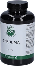 Green Naturals Spirulina 2000 mg Kapseln vegan 240 Stück – Bild 1 von 3