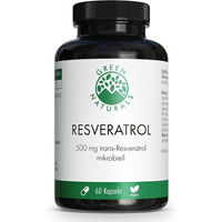 Produktbild von Green Naturals Trans-Resveratrol 500 mg Kapseln vegan