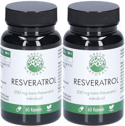 Green Naturals Trans-Resveratrol Kapseln vegan glutenfrei ohne Zusatzstoffe 120 Stück – Bild 1 von 1