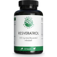 Produktbild von Green Naturals Trans-Resveratrol vegan Kapseln