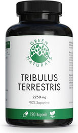 Green Naturals Tribulus Terrestris 2250 mg Kapseln vegan ohne Zusatzstoffe 120 Stück – Bild 1 von 2