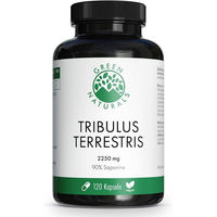 Produktbild von Green Naturals Tribulus Terrestris 2250 mg Kapseln vegan ohne Zusatzstoffe 120 Stück